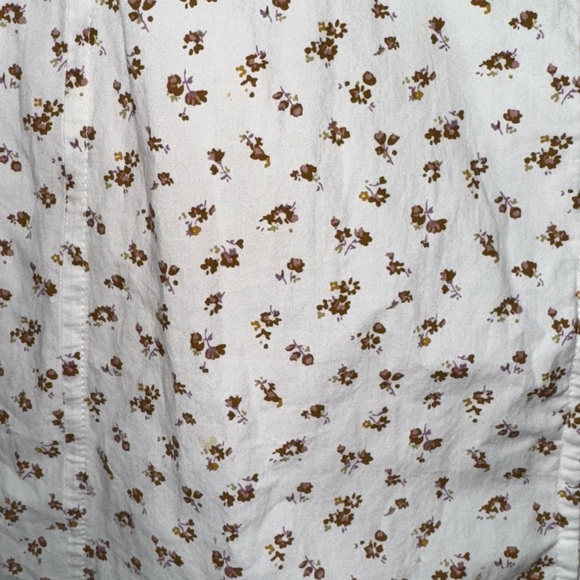 MADEWELL Alexa Ruffle Bodice Button Down Midi Dress Floral Coquette 90s Y2K Cute - Picture 13 of 14